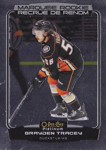 #213 Brayden Tracey - Anaheim Ducks - 2022-23 O-Pee-Chee Platinum Hockey