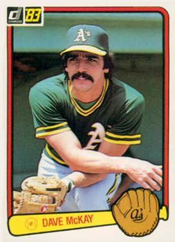 #213 Dave McKay - Oakland Athletics - 1983 Donruss Baseball