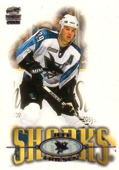#213 Jeff Friesen UER - San Jose Sharks - 2000-01 Pacific Paramount Hockey