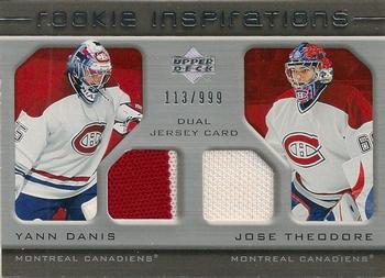 #213 Yann Danis / Jose Theodore - Montreal Canadiens - 2005-06 Upper Deck Rookie Update Hockey