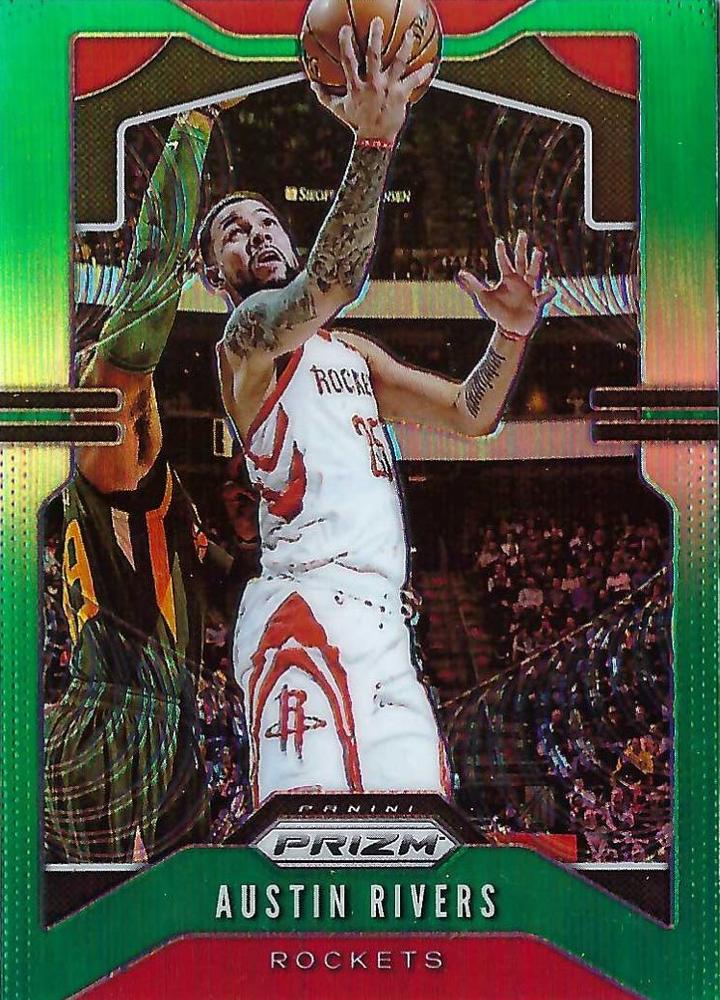 #213 Austin Rivers - Houston Rockets - 2019-20 Panini Prizm - Prizms Green Basketball