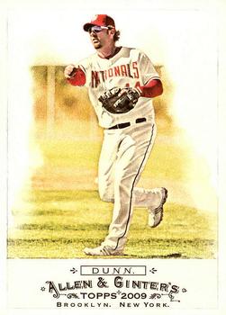 #214 Adam Dunn - Washington Nationals - 2009 Topps Allen & Ginter Baseball