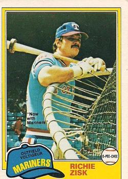 #214 Richie Zisk - Seattle Mariners - 1981 O-Pee-Chee - Gray Back Baseball