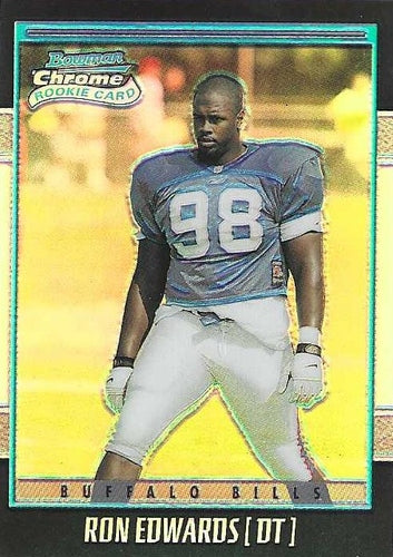 #214 Ron Edwards - Buffalo Bills - 2001 Bowman Chrome Football