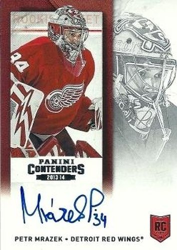 #214 Petr Mrazek - Detroit Red Wings - 2013-14 Panini Contenders Hockey