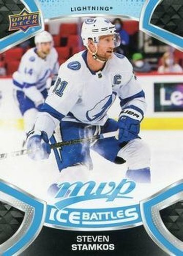 #214 Steven Stamkos - Tampa Bay Lightning - 2021-22 Upper Deck MVP - Ice Battles Hockey