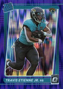 #214 Travis Etienne Jr. - Jacksonville Jaguars - 2021 Donruss Optic - Purple Shock Football
