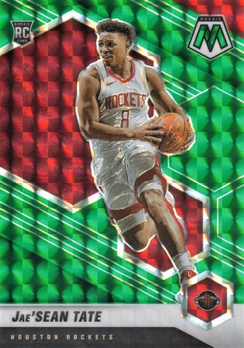 #214 Jae'Sean Tate - Houston Rockets - 2020-21 Panini Mosaic - Mosaic Green Basketball