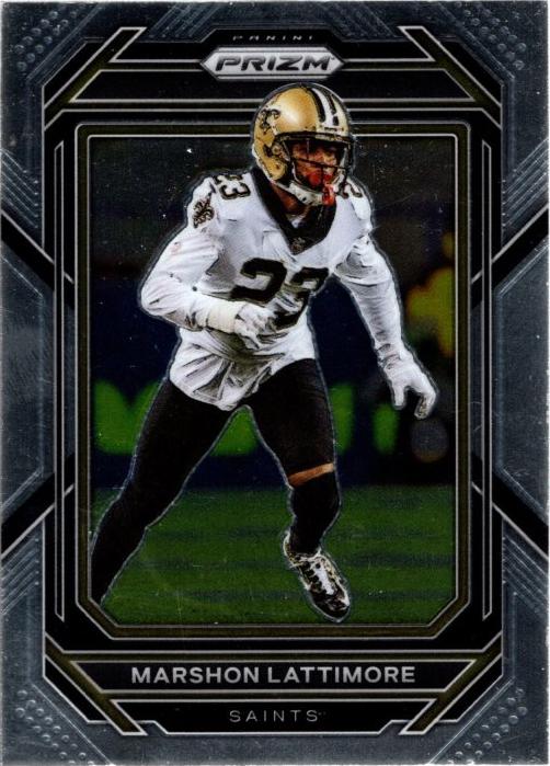 #214 Marshon Lattimore - New Orleans Saints - 2022 Panini Prizm Football