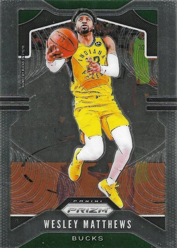#214 Wesley Matthews - Milwaukee Bucks - 2019-20 Panini Prizm Basketball