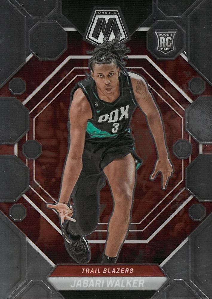 #215 Jabari Walker - Portland Trail Blazers - 2022-23 Panini Mosaic Basketball