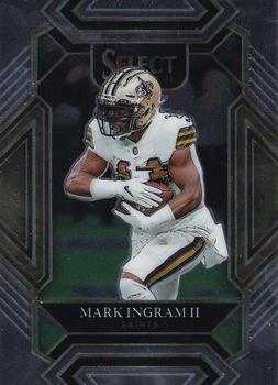 #215 Mark Ingram II - New Orleans Saints - 2021 Panini Select - Black and Gold Prizm Die Cut Football