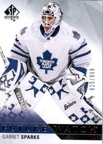 #215 Garret Sparks - Toronto Maple Leafs - 2015-16 SP Authentic Hockey