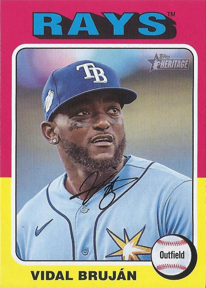 #215 Vidal Bruján - Tampa Bay Rays - 2024 Topps Heritage Baseball