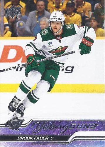 #215 Brock Faber - Minnesota Wild - 2023-24 Upper Deck Hockey