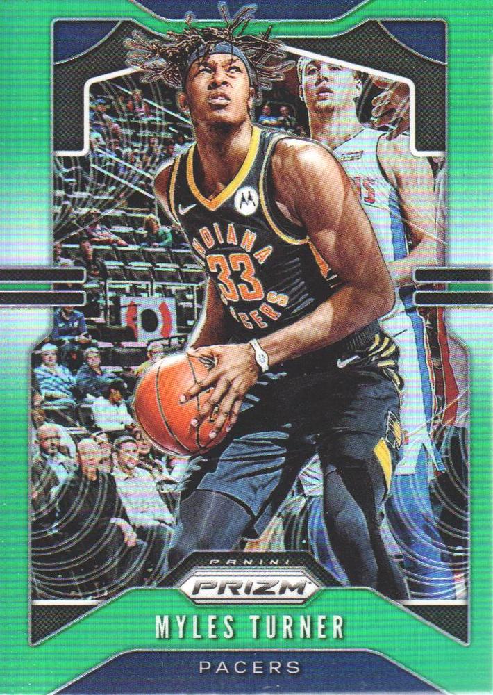 #216 Myles Turner - Indiana Pacers - 2019-20 Panini Prizm - Prizms Green Basketball