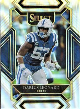 #216 Darius Leonard - Indianapolis Colts - 2021 Panini Select - Silver Prizm Football