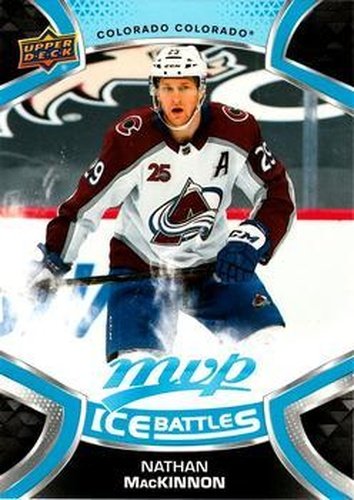 #216 Nathan MacKinnon - Colorado Avalanche - 2021-22 Upper Deck MVP - Ice Battles Hockey