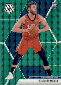 #216 Nicolo Melli - New Orleans Pelicans - 2019-20 Panini Mosaic - Green Prizm Basketball
