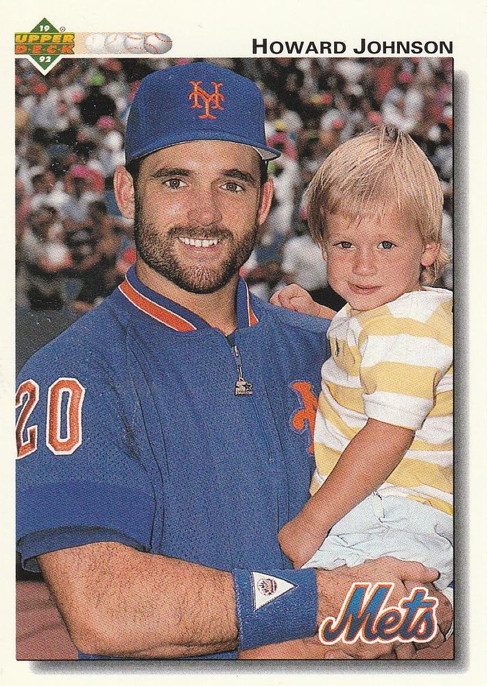 #256 Howard Johnson - New York Mets - 1992 Upper Deck Baseball