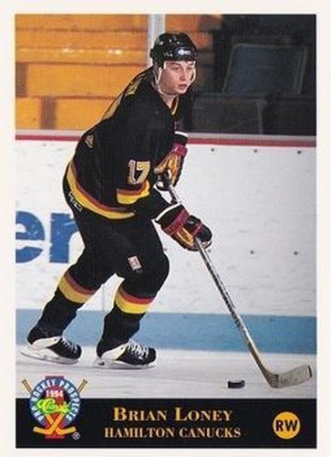 #217 Brian Loney - Hamilton Canucks - 1994 Classic Pro Hockey Prospects Hockey