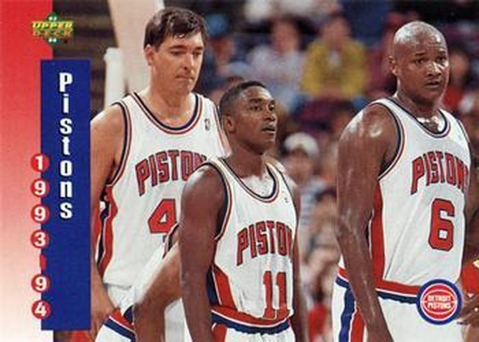 #217 Detroit Pistons - Detroit Pistons - 1993-94 Upper Deck Basketball