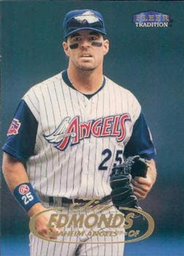 #217 Jim Edmonds - Anaheim Angels - 1998 Fleer Tradition Baseball