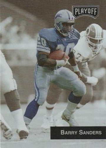 #217 Barry Sanders - Detroit Lions - 1993 Playoff Football