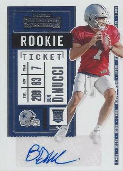 #217b Ben DiNucci - Dallas Cowboys - 2020 Panini Contenders Football