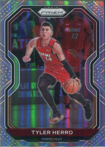 #218 Tyler Herro - Miami Heat - 2020-21 Panini Prizm - Silver Prizms Basketball