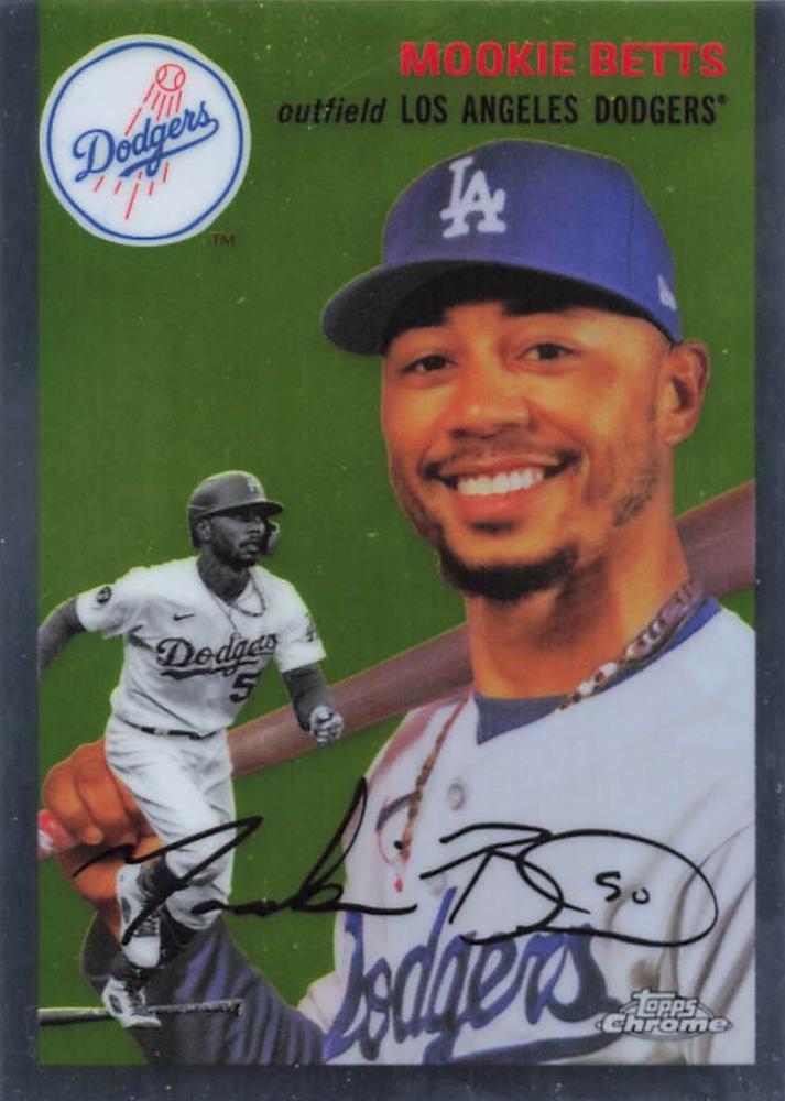 #218 Mookie Betts - Los Angeles Dodgers - 2023 Topps Chrome Platinum Anniversary Baseball