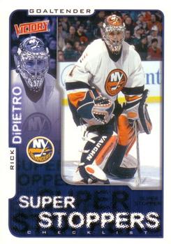 #218 Rick DiPietro - New York Islanders - 2001-02 Upper Deck Victory Hockey