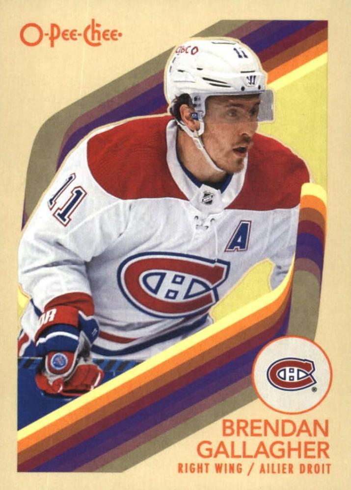 #218 Brendan Gallagher - Montreal Canadiens - 2023-24 O-Pee-Chee - Retro Hockey