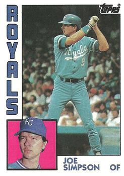 #219 Joe Simpson - Kansas City Royals - 1984 Topps Baseball