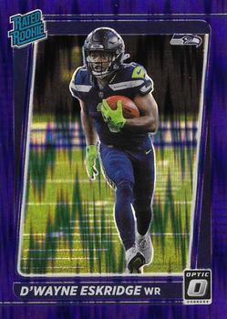 #219 D'Wayne Eskridge - Seattle Seahawks - 2021 Donruss Optic - Purple Shock Football