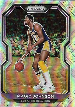 #219 Magic Johnson - Los Angeles Lakers - 2020-21 Panini Prizm - Silver Prizms Basketball