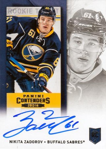 #219 Nikita Zadorov - Buffalo Sabres - 2013-14 Panini Contenders Hockey