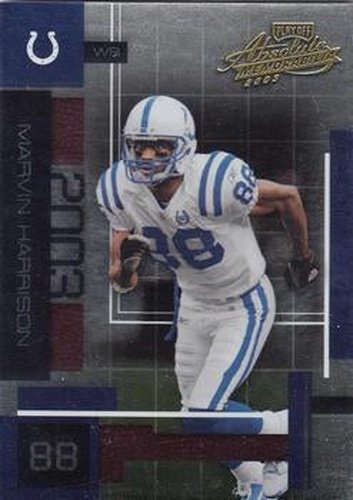 #21 Marvin Harrison - Indianapolis Colts - 2003 Playoff Absolute Memorabilia Football