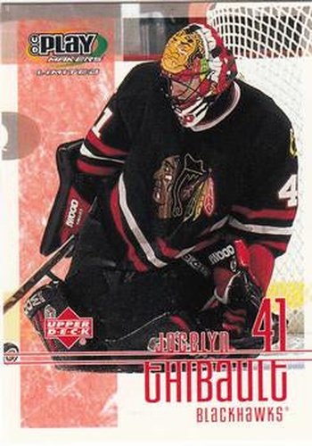 #21 Jocelyn Thibault - Chicago Blackhawks - 2001-02 Upper Deck Playmakers Hockey