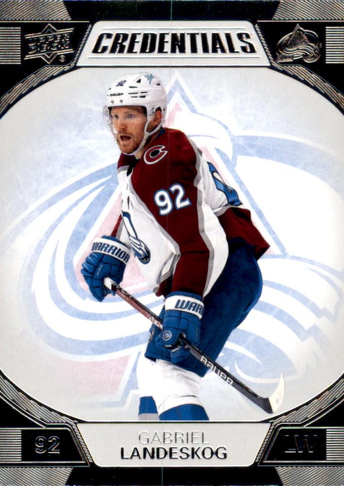 #21 Gabriel Landeskog - Colorado Avalanche - 2022-23 Upper Deck Credentials Hockey