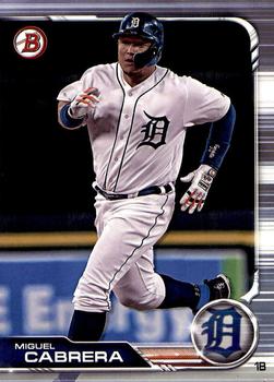 #21 Miguel Cabrera - Detroit Tigers - 2019 Bowman Baseball