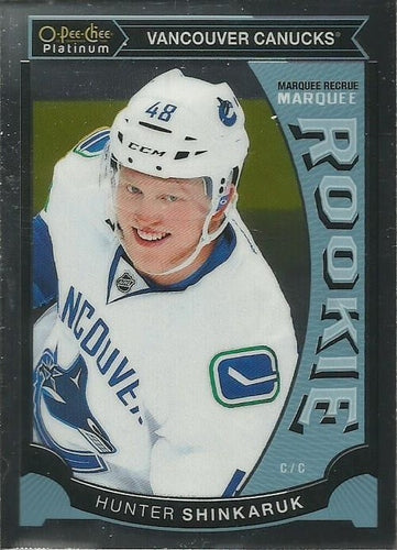 #M21 Hunter Shinkaruk - Vancouver Canucks - 2015-16 O-Pee-Chee Platinum - Marquee Rookies Hockey