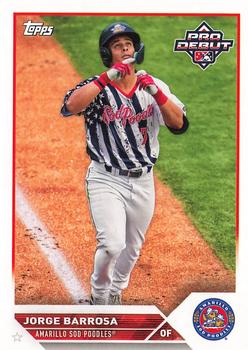 #PD-21 Jorge Barrosa - Amarillo Sod Poodles - 2023 Topps Pro Debut Baseball