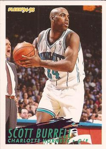 #21 Scott Burrell - Charlotte Hornets - 1994-95 Fleer Basketball