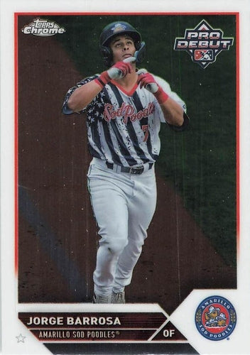 #PDC-21 Jorge Barrosa - Amarillo Sod Poodles - 2023 Topps Pro Debut - Chrome Baseball