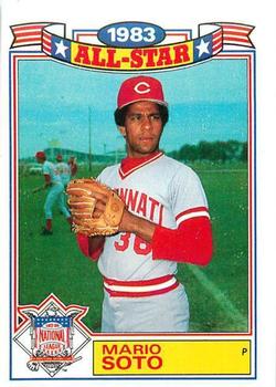#21 Mario Soto - Cincinnati Reds - 1984 Topps - Glossy All-Stars Baseball