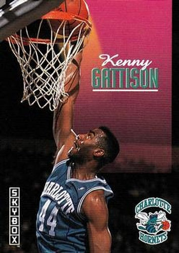 #21 Kenny Gattison - Charlotte Hornets - 1992-93 SkyBox Basketball