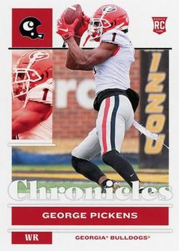 #21 George Pickens - Georgia Bulldogs - 2022 Panini Chronicles Draft Picks Football