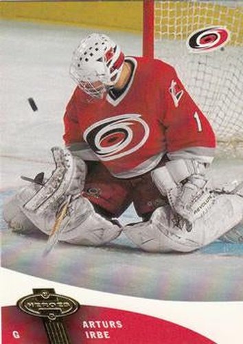 #21 Arturs Irbe - Carolina Hurricanes - 2000-01 Upper Deck Heroes Hockey