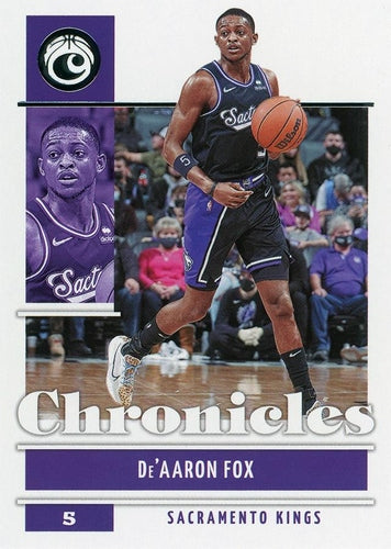 #21 De'Aaron Fox - Sacramento Kings - 2021-22 Panini Chronicles Basketball